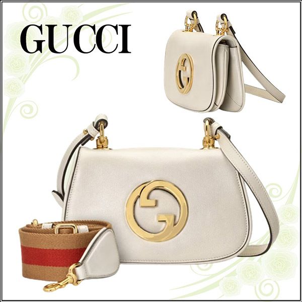 【グッチ GUCCI】ブロンディ  ミニバッグホワイト レザー 698643UXXAG9161